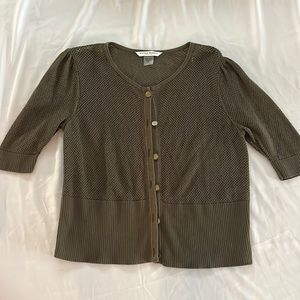 Nygard olive green summer sweater